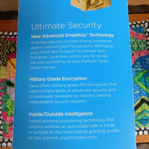 NIB Kwikset Kevo (2ndGen) Touch to Open Smart Keyless Bluetooth Deadbolt Lock - Picture 8 of 16